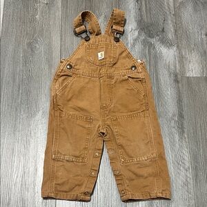 Carhartt Tan Kids Overalls/ size 9 M